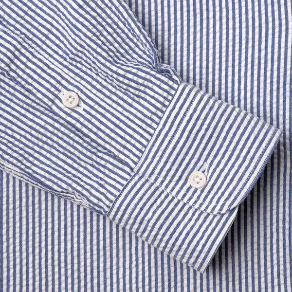 Gitman Bros. Vintage Navy Organic Seersucker