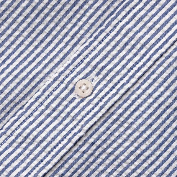 Gitman Bros. Vintage Navy Organic Seersucker