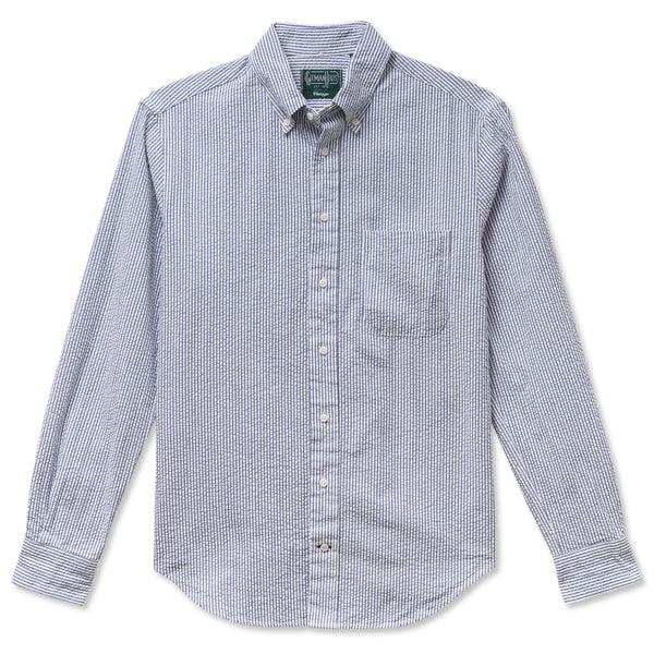 gitman bros. vintage Navy Organic Seersucker