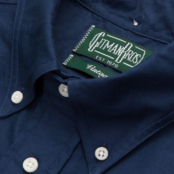 Gitman Bros. Vintage Navy Overdye Oxford - Old Fit