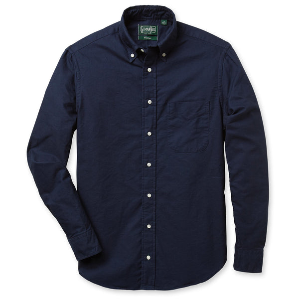 gitman bros. vintage Navy Overdye Oxford - Old Fit