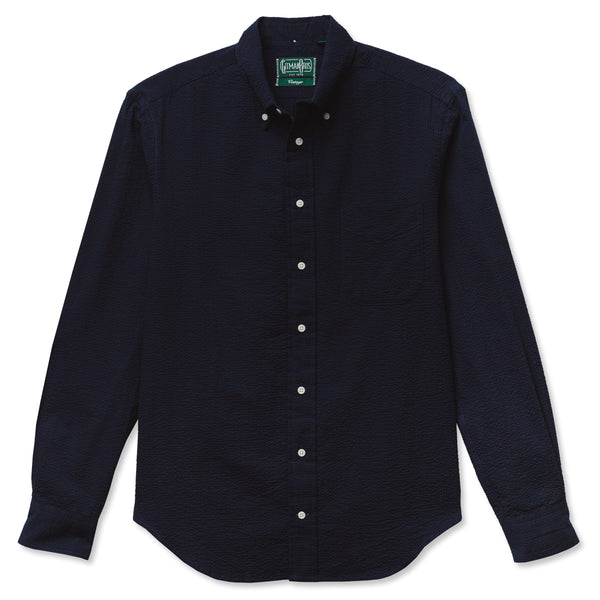 gitman bros. vintage Navy Overdye Seersucker