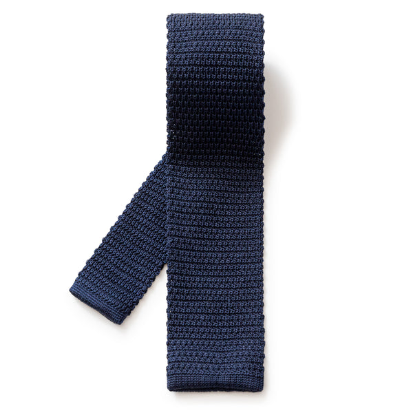 gitman bros. vintage Navy Silk Knit Tie