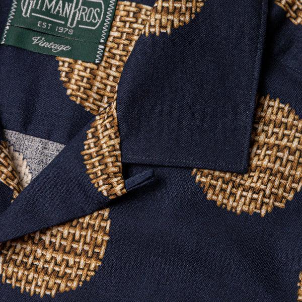 Gitman Bros. Vintage Navy Wicker Dot