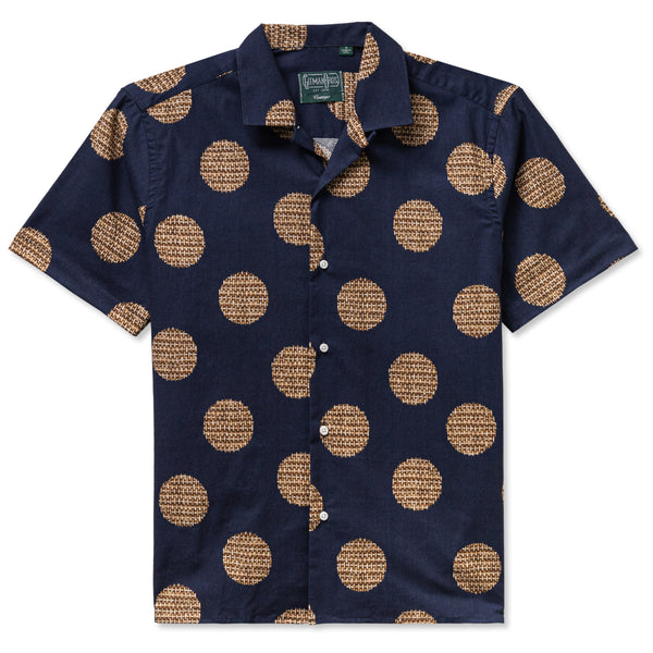 gitman bros. vintage Navy Wicker Dot