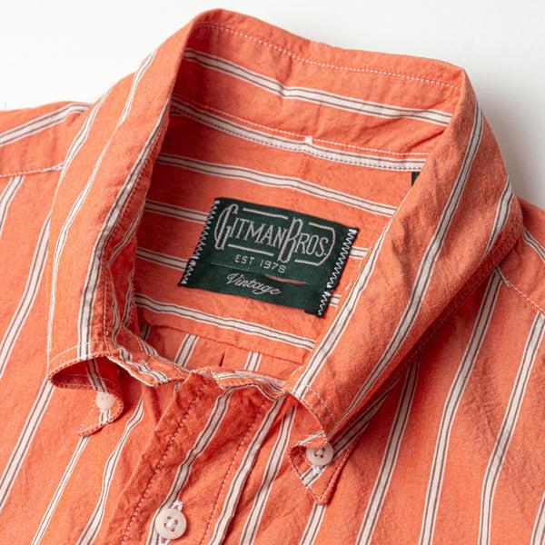 Gitman Bros. Vintage Orange Japanese Washer Stripe