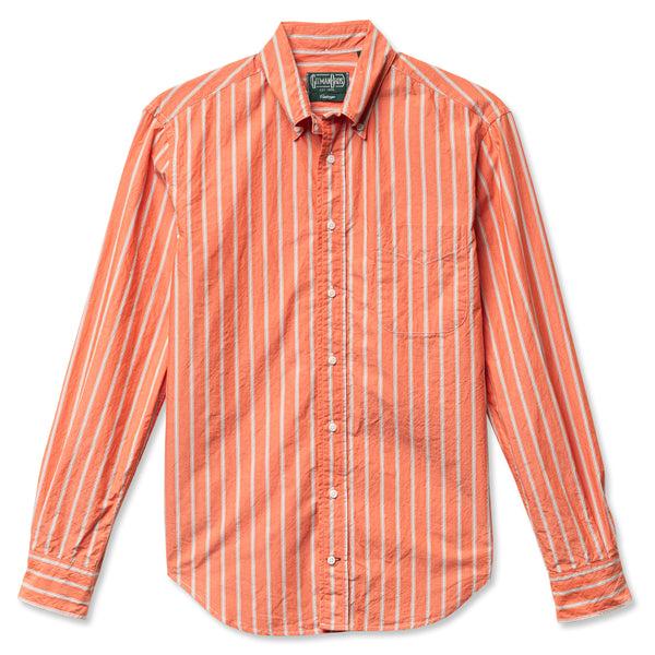 gitman bros. vintage Orange Japanese Washer Stripe