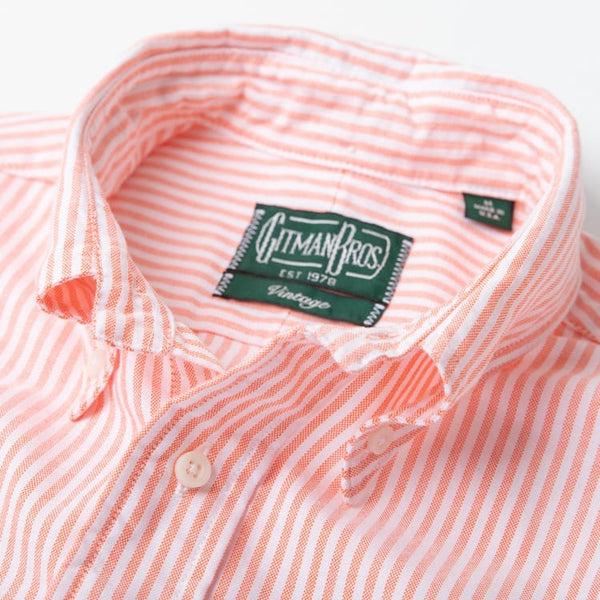 Gitman Bros. Vintage Orange Stripe Spring Oxford