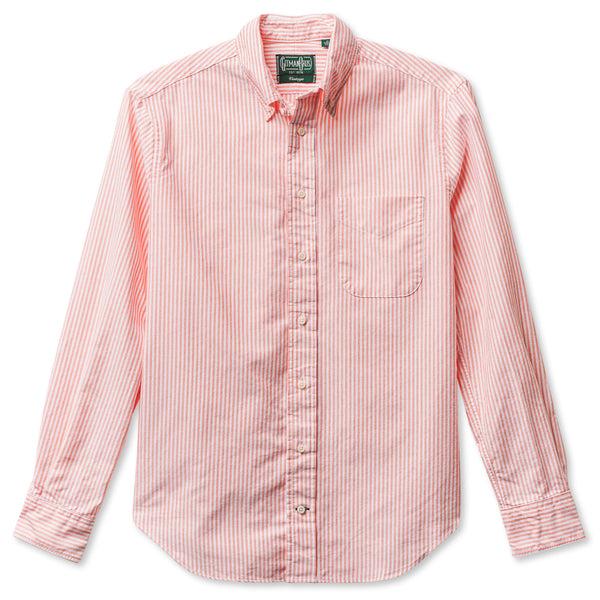 gitman bros. vintage Orange Stripe Spring Oxford