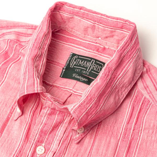 Gitman Bros. Vintage Pink Japanese Dobby Stripe