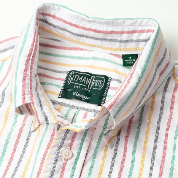 Gitman Bros. Vintage Rasta Stripe Oxford
