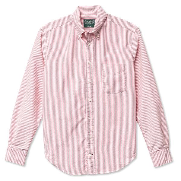 gitman bros. vintage Red Stripe Oxford