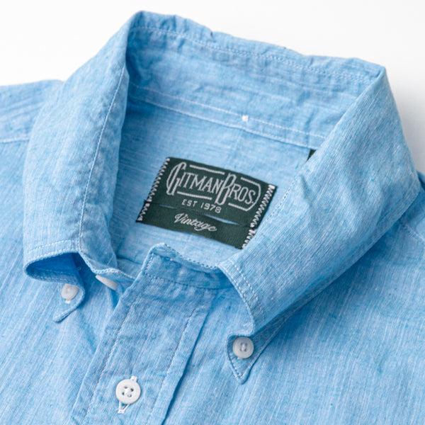 Gitman Bros. Vintage Sky Blue Japanese Cotton/Linen