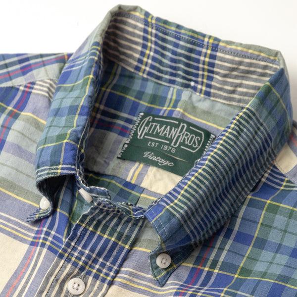Gitman Bros. Vintage Tan/Blue Archive Madras