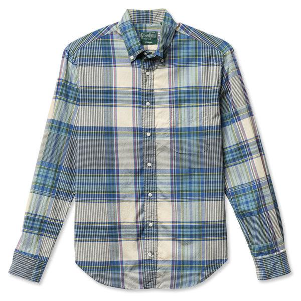 gitman bros. vintage Tan/Blue Archive Madras