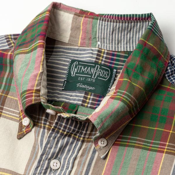 Gitman Bros. Vintage Tan/Green Archive Madras