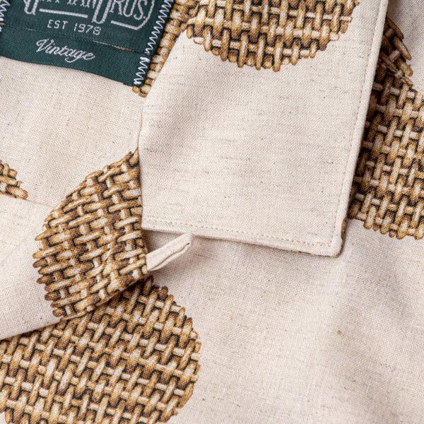 Gitman Bros. Vintage Tan Wicker Dot