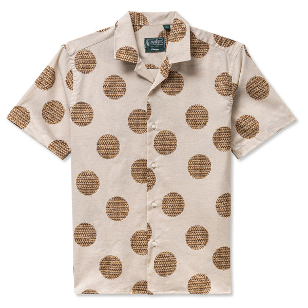 gitman bros. vintage Tan Wicker Dot