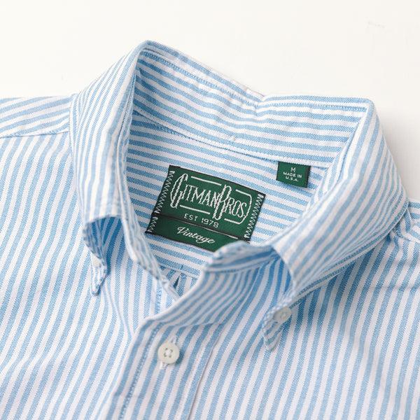 Gitman Bros. Vintage Teal Stripe Spring Oxford