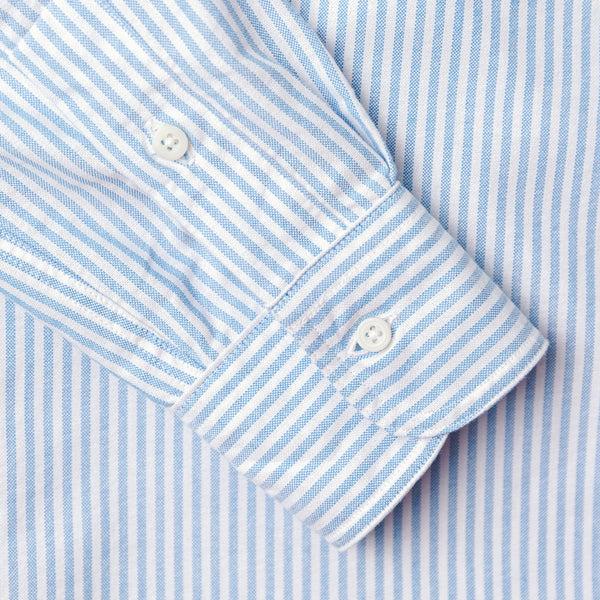 Gitman Bros. Vintage Teal Stripe Spring Oxford