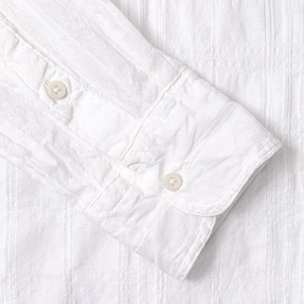 Gitman Bros. Vintage White Japanese Dobby Stripe