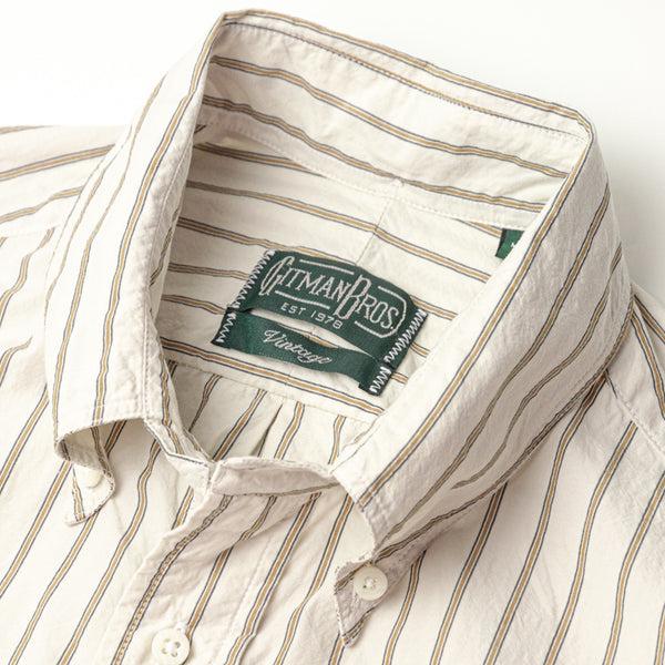 Gitman Bros. Vintage White Japanese Washer Stripe