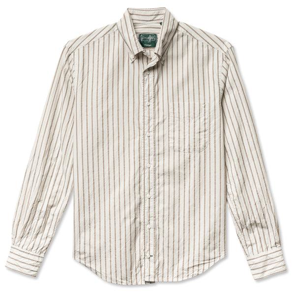 gitman bros. vintage White Japanese Washer Stripe