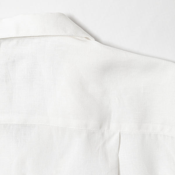 Gitman Bros. Vintage White Linen Camp Shirt