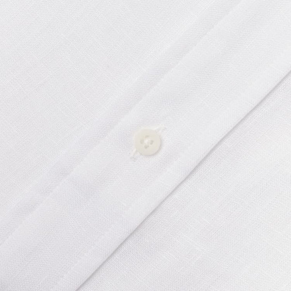 Gitman Bros. Vintage White Linen Short Sleeve