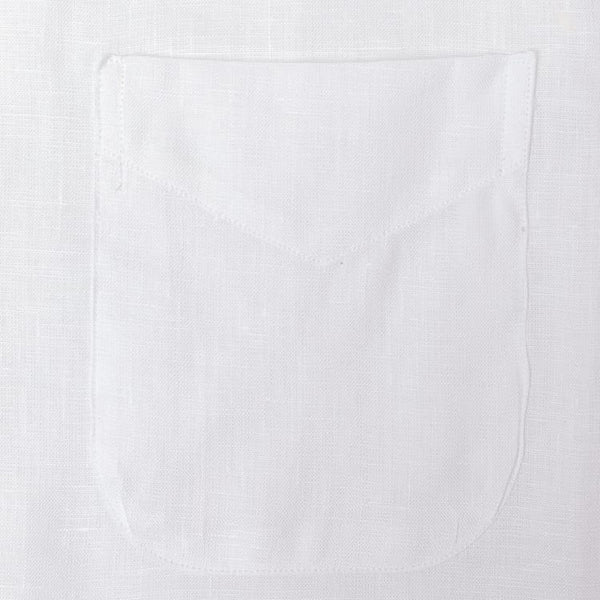 Gitman Bros. Vintage White Linen Short Sleeve