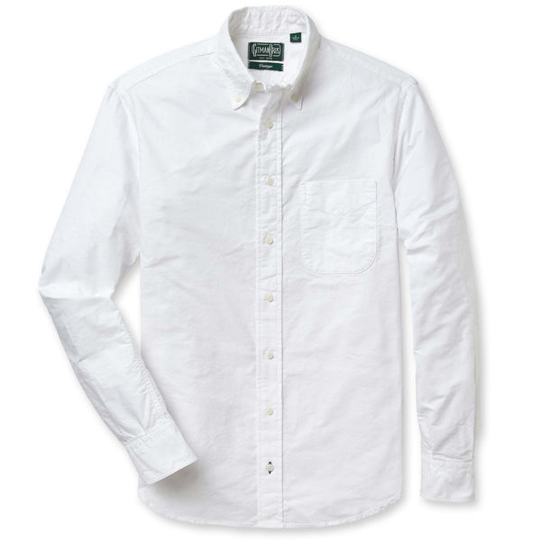 gitman bros. vintage White Oxford - Old Fit
