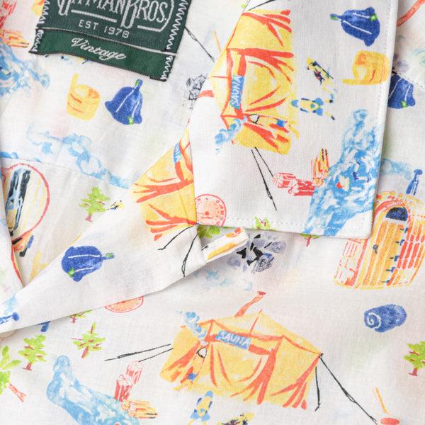 Gitman Bros. Vintage White Summer Sauna Camp Shirt