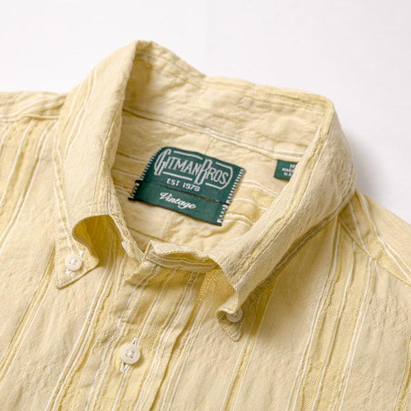 Gitman Bros. Vintage Yellow Japanese Dobby Stripe