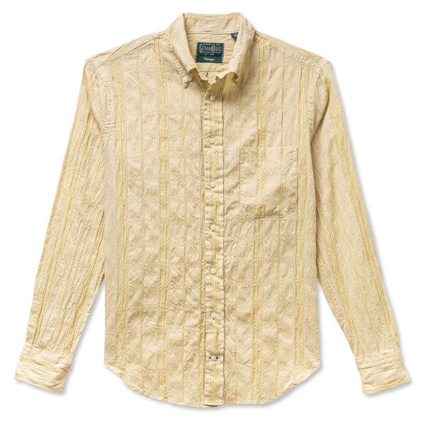gitman bros. vintage Yellow Japanese Dobby Stripe