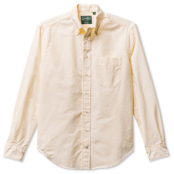 gitman bros. vintage Yellow Stripe Spring Oxford