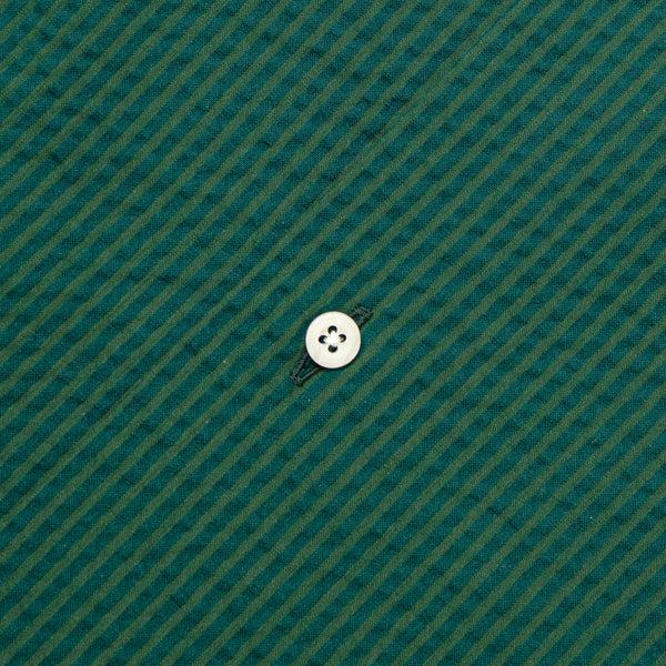 Gitman Bros. Vintage Junebug Green Seersucker Camp Shirt