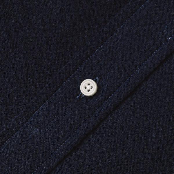 Gitman Bros. Vintage Navy Overdye Seersucker Short Sleeve