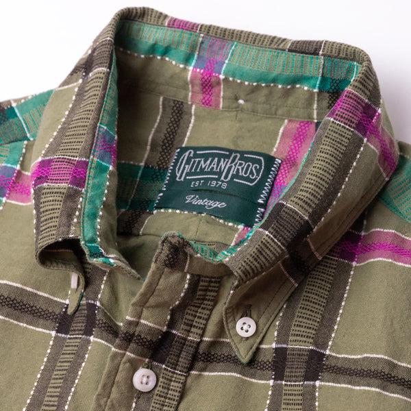 Gitman Bros. Vintage Olive Archive Indian Madras Jacquard