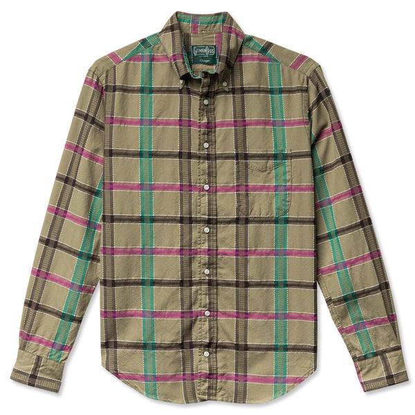 gitman bros. vintage Olive Archive Indian Madras Jacquard