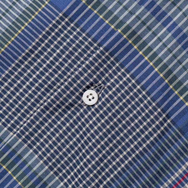 Gitman Bros. Vintage Tan/Blue Archive Madras Camp Shirt