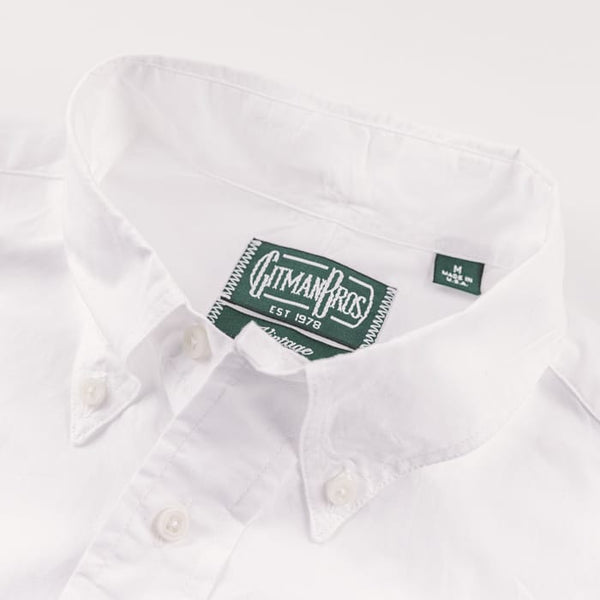 Gitman Bros. Vintage White Zephyr Oxford Short Sleeve