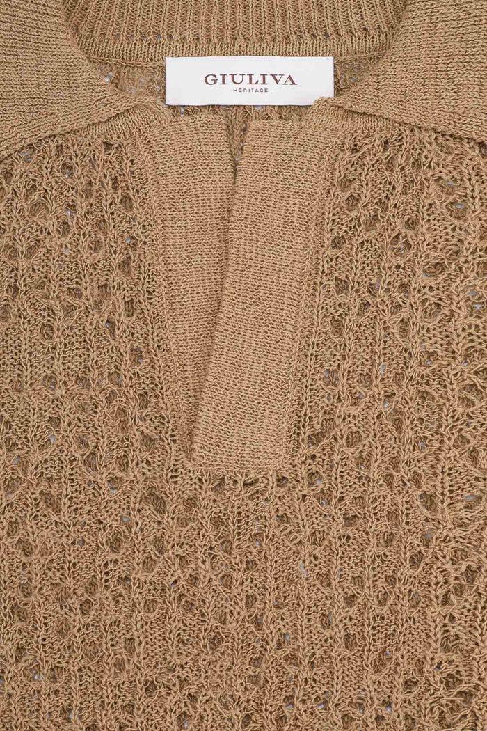 Giuliva Heritage Collection Alain Sweater In Open Cotton Knit