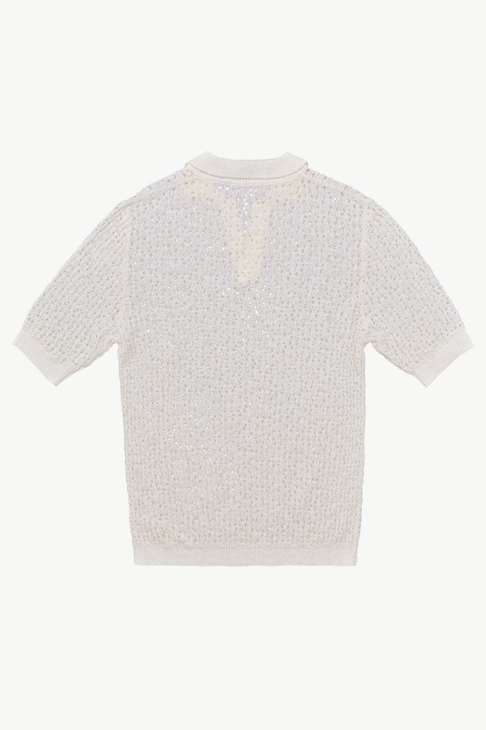 Giuliva Heritage Collection Alain Sweater In Open Cotton Knit