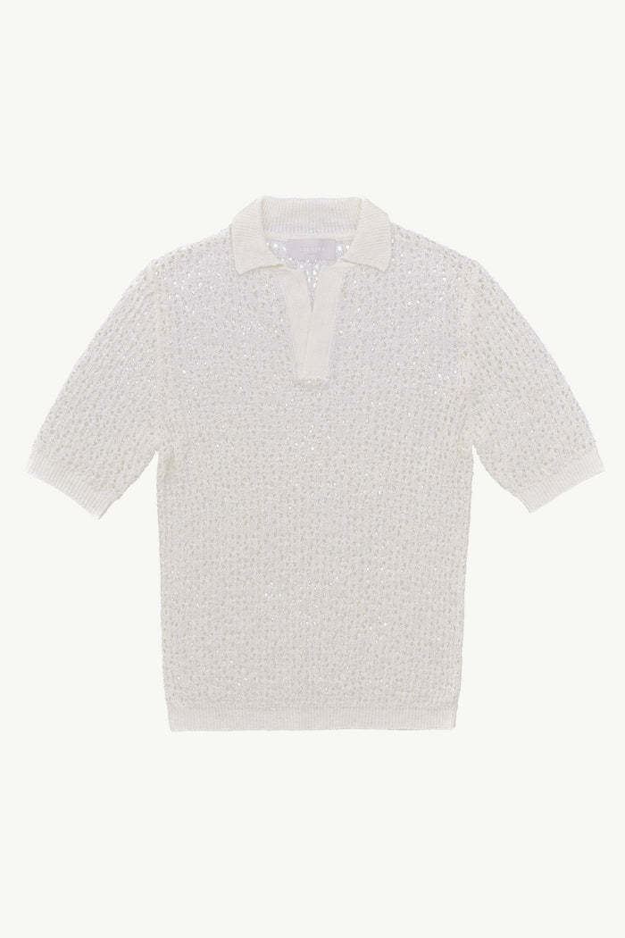 giuliva heritage collection Alain Sweater in Open Cotton Knit