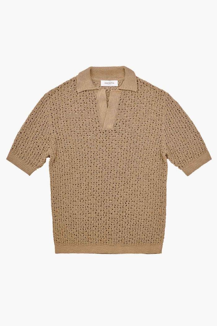 giuliva heritage collection Alain Sweater in Open Cotton Knit