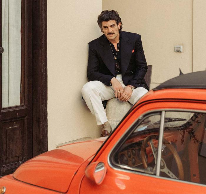 Giuliva Heritage Collection Alain Sweater In Open Linen Knit