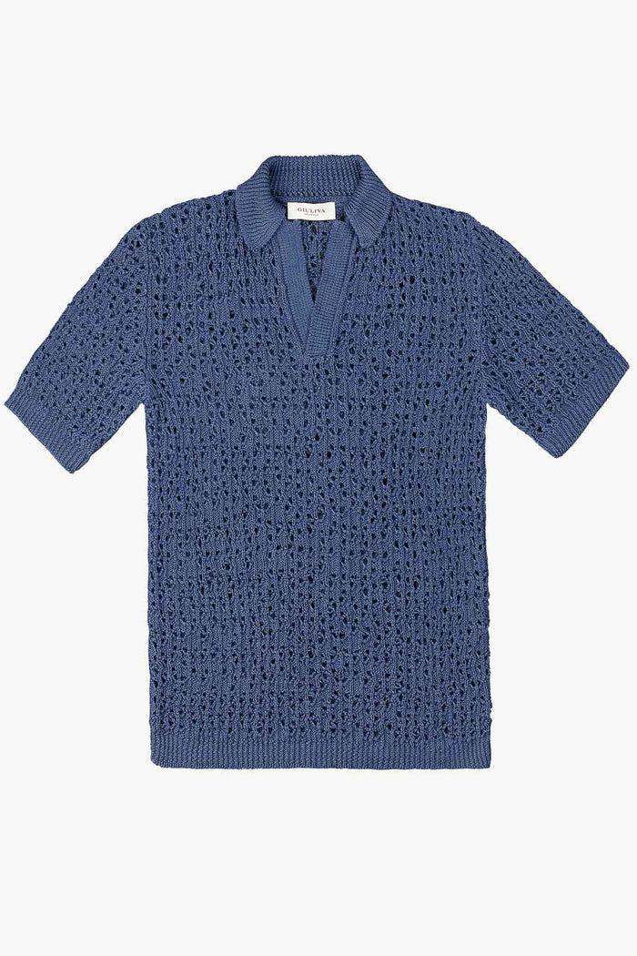 giuliva heritage collection Alain Sweater in Open Linen Knit