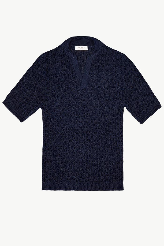 giuliva heritage collection Alain Sweater in Open Linen Knit