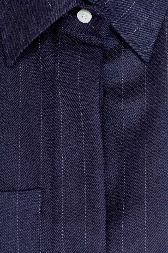 Giuliva Heritage Collection Alba Shirt In Wool Pinstripe