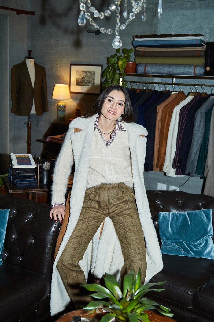 Giuliva Heritage Collection Alex Sleeveless Trench In Shearling